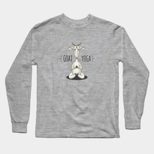 GOAT YOGA - Meditating Goat Long Sleeve T-Shirt